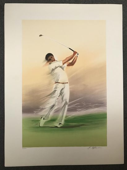 null Maurice FILLONNEAU (1930-2000)

Golfeurs

Quatre lithographies en couleurs,...