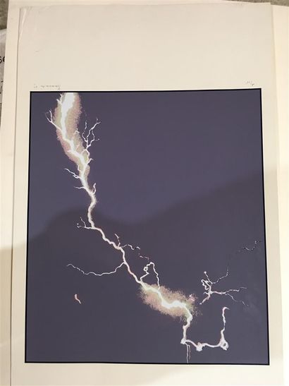 null Daniel POMMEREULLE (1937-2003)

Two prints : 

- Lightning. Signed lower right...