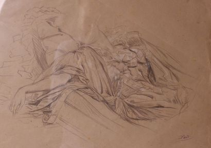 null Georges CLAIRIN (1843-1919)

Etude de femme allangie

Crayon et gouache sur...