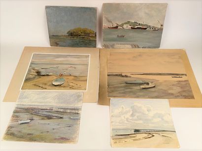 Jean AUFORT (1898-1988)

Set of two watercolors,...