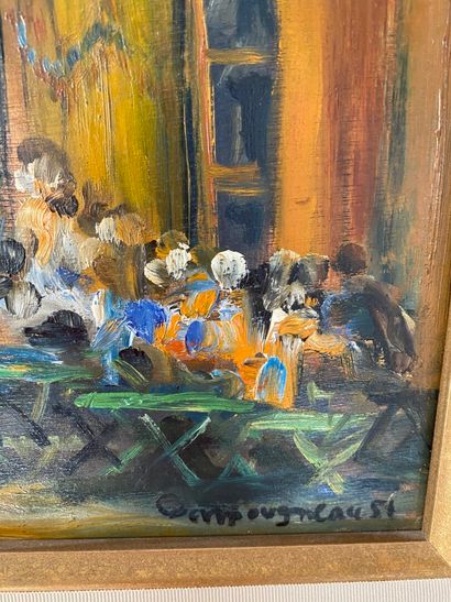 null Odette MOUGNEAU

Cafe Hotel, 1951

Oil on panel, signed lower right 

40 x 32...