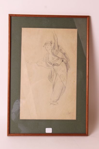 null Georges CLAIRIN (1843-1919)

Portrait de jeune femme debout 

Crayon et rehauts...