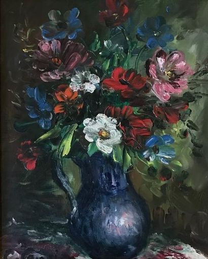 null Constant CENSIER (1920-1987)

Still life with flowers 

Oil on panel 

27 x...