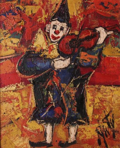null Henry Maurice D'ANTY (1910-1998) 

Le Clown

Huile sur toile signée en bas à...