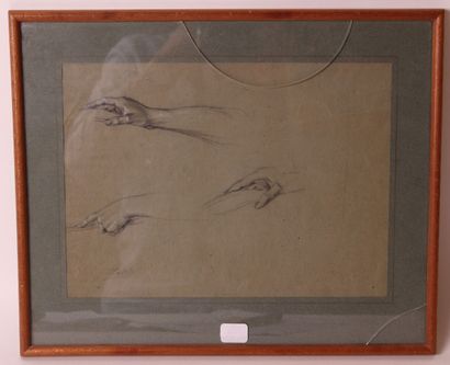 null Georges CLAIRIN (1843-1919)

Deux études de mains 

Ensemble de deux dessins...