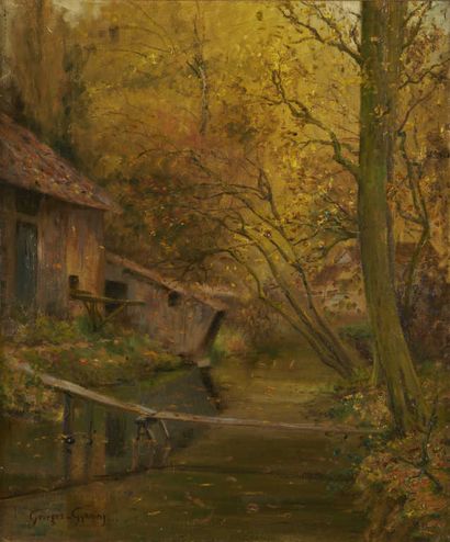 GYANINY Georges L. (XX)

House near a river

Oil...