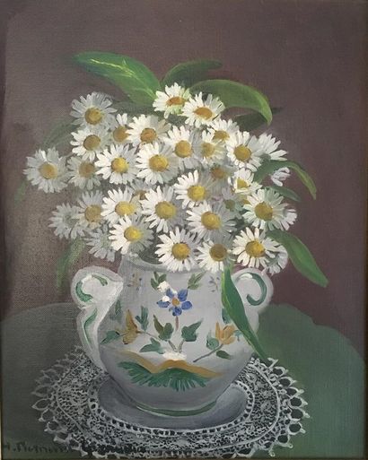 null Hélène BESNARD-GIRAUDIAS (1906-2003)

Bouquets de fleurs 

Deux huiles sur toile,...
