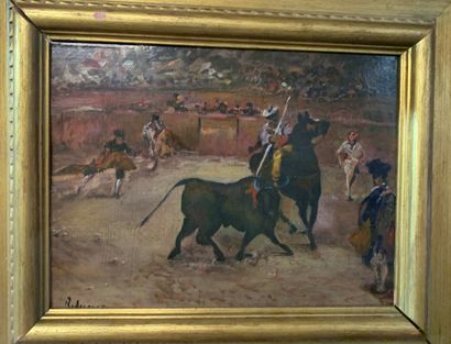 Spanish school (20th century)

Bullfighting...