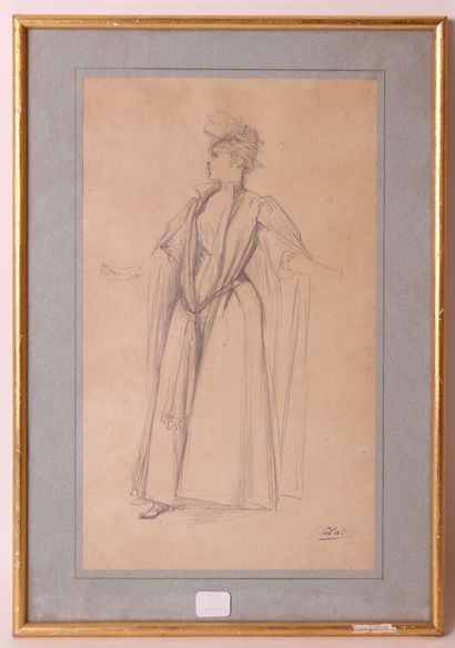null Georges CLAIRIN (1843-1919)

Study of a standing woman 

Pencil on paper. Bears...