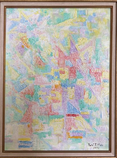 null Yuri Vassilievitch Titov (1928-2017) 

Paysage pointilliste 

Huile sur toile...