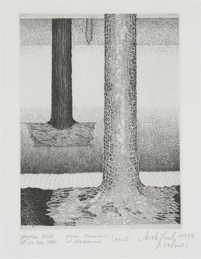 null Michael LECHNER (Born in 1949) 

Merry Christmas and a good 1980 

Engraving...
