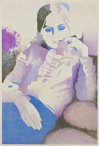 null Roland BIERGE (1922-1991)

Les yeux bleus, 1969 

Huile sur toile, signée en...