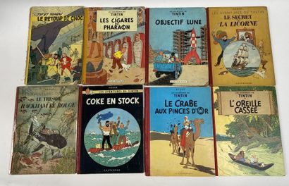 null Hergé (1907-1983)

Les Aventures de Tintin, 8 albums comprenant : 

- Le retour...