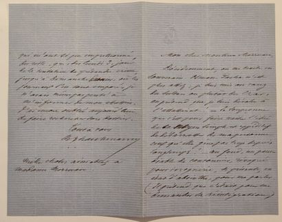 null HAUSSMANN (Georges Eugène) (1809-1891) 		

L.A.S. à « Monsieur [Charles] Merruau...