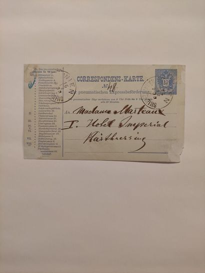null RICHTER (Hans) (1843-1916) 				

Carte autographes signée, (s.l.n.d.) en allemand,...