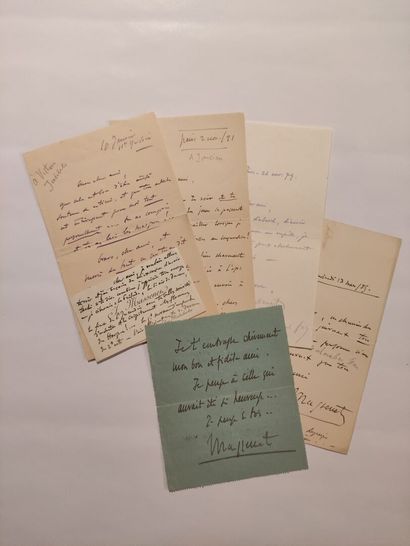 null MASSENET Jules (1842-1912). 6 documents.			

Courrier au compositeur Victorin...