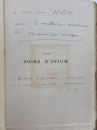 null Maurice MAGRE

La Montée aux enfers. Poésies. Paris, Le livre du bibliophile,...