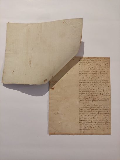 null [BONAPARTE] 							

Mémoire rédigé par un anonyme (Paris, s.d. Circa [1799-1804])...