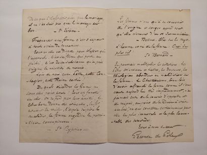 null LECOMTE DE LISLE (Charles Marie René) (1818-1894) 

Lette autographe signée...