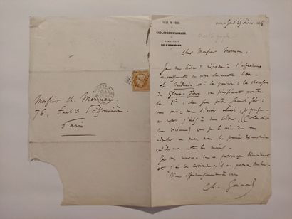 null GOUNOD (Charles) (1818-1893) 				

Lettre autographe signée à « Monsieur [Paul]...