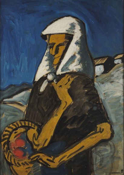 Auguste CHABAUD (1882- 1955) 
Vieille femme...