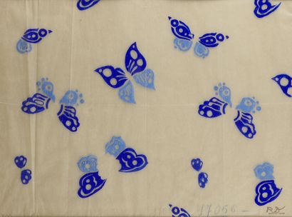 null Raoul DUFY (1877 - 1953)

Papillons

Pochoir à la gouache sur papier calque,...