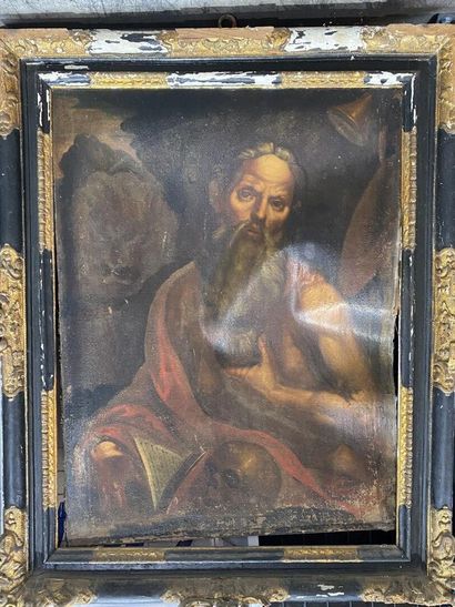 null ECOLE FRANCAISE du XIXe siècle 

Saint Jérome 

Huile sur toile

95 x 73 cm...