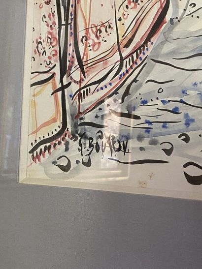 null Gabrielle BOUFFAY (1930)

Vue d'une église

Aquarelle et encre sur papier, signée...