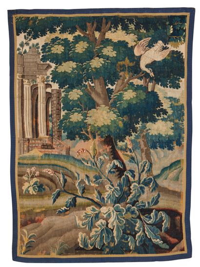 null Aubusson, XVIIIème siècle

Fragment de tapisserie en laine et soie, à décor...