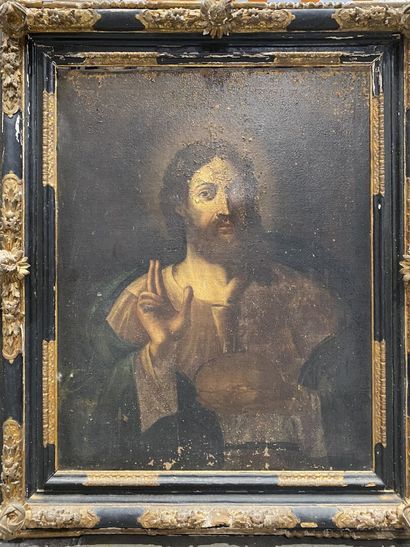 null ECOLE FRANCAISE du XIXe siècle 

Christ 

Huile sur toile 

95 x 73 cm 

(Importants...