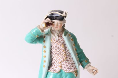 null Meissen

Statuette representing a man with a lorgnette in polychrome and gold...