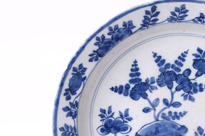 null DELFT

Round dish decorated in blue monochrome with a rock pierced with flowers.

18th...