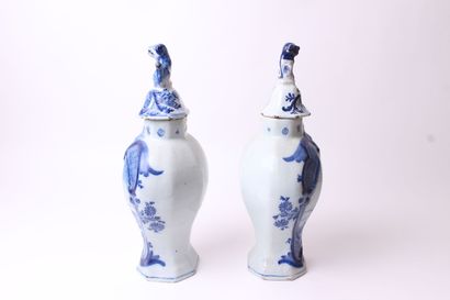 null DELFT

Paire de vases de forme balustre en faïence à décor en camaïeu bleu de...