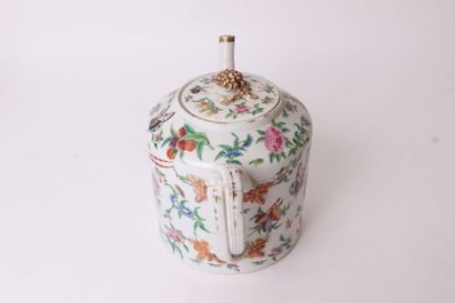 null CANTON


Porcelain covered teapot with polychrome decoration of birds and butterfly...