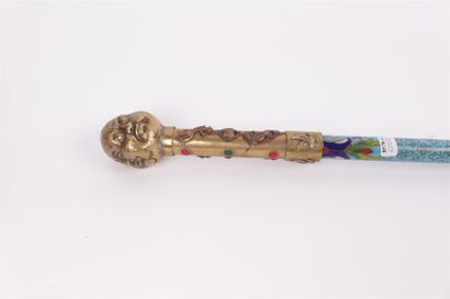 null CHINA


Cane in gilt bronze and cloisonné enamels, the pommel decorated with...