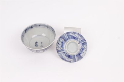 null CHINA


Porcelain covered bowl decorated in blue underglaze with stylized landscapes.


19th...
