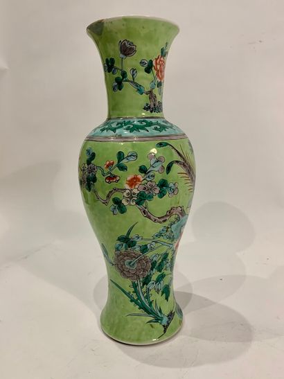 null CHINE


Paire de vases balustre en porcelaine à décor polychrome des émaux de...