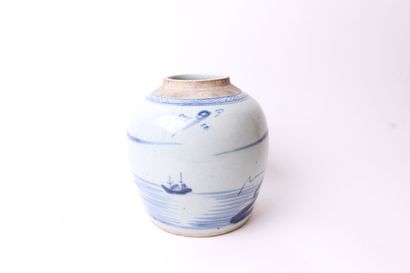 null CHINA


Porcelain ovoid ginger pot with blue underglaze decoration of lake landscapes...