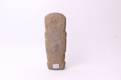 null STATUETTE précolombienne en pierre sculptée. 


Haut. 21 cm