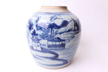 null CHINA


Porcelain ovoid ginger pot with blue underglaze decoration of lake landscapes...