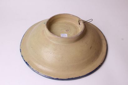 null MAROC, XIXe siècle 


Grand plat creux en céramique à décor de quadrillages...