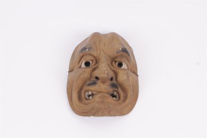 null 
JAPAN 






Noh mask, demon mask in beige plaster enhanced with pigments....