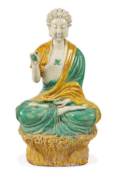 CHINA


Stoneware statue of Buddha enameled...