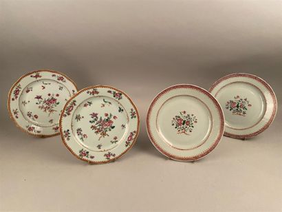 null China


Four porcelain plates with polychrome decoration of the enamels of the...