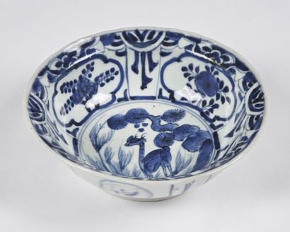 CHINA 


Porcelain bowl decorated in blue...