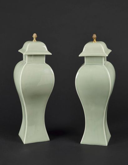 CHINA (in the taste) 


Two celadon porcelain...