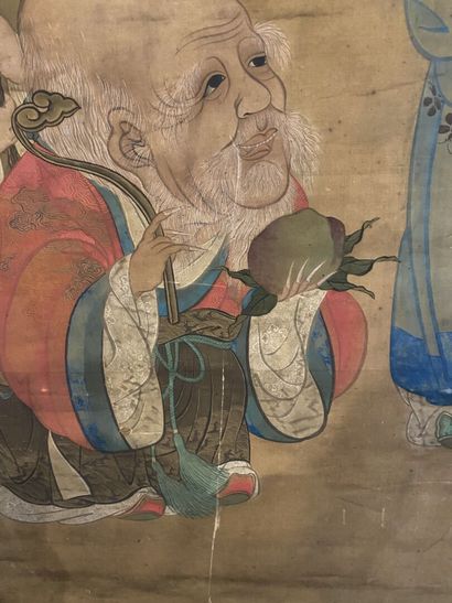 null CHINA


Meeting of characters 


Important painting on silk, signed in the upper...