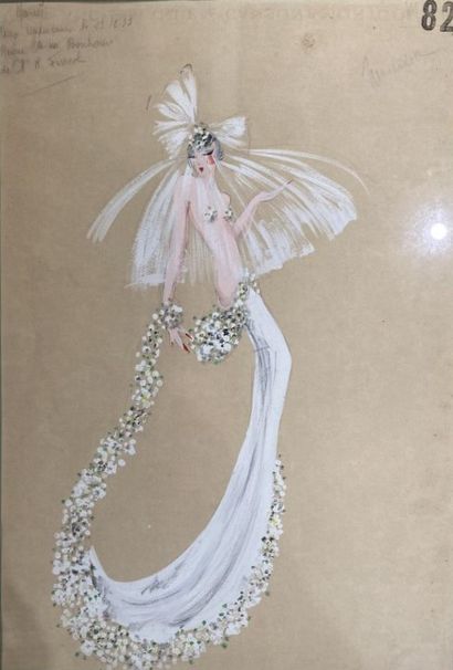 null Ecole du XXe siècle

Deux projets de robe de mariée 

Gouache sur papier 

44...