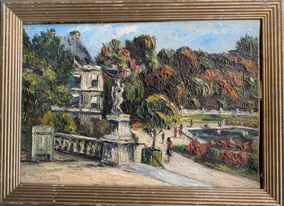 null Henri ENGEL DE SALM (1913)

Le jardin du Luxembourg

Huile sur toile, signée...