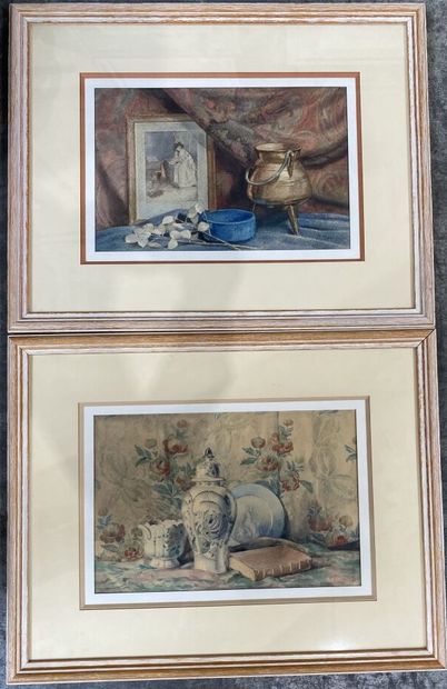 null Joanny REC (XIX-XX)

Natures mortes

Deux aquarelles, signées en bas à droite...